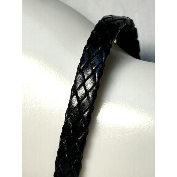 Brighton Kings Road Braided Leather Heart Charm Bracelet - Picture 4 of 10